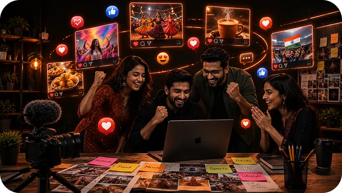 Team planning a meme marketing campaign